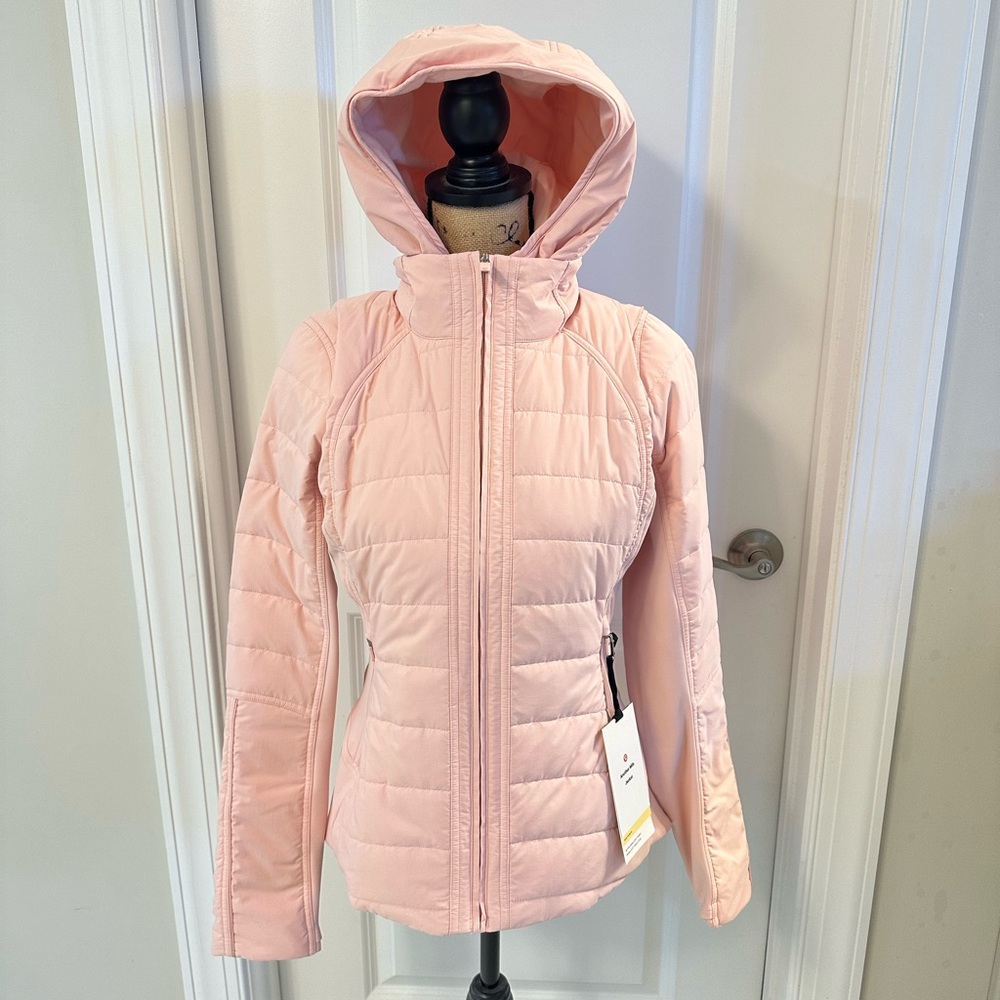 Lululemon Athletica Light Pink Another Mile  puffer Jacket 8
